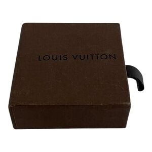 Authentic Louis Vuitton Brown Black Logo Jewelry Gift Box 2.5"x2.5"x1"